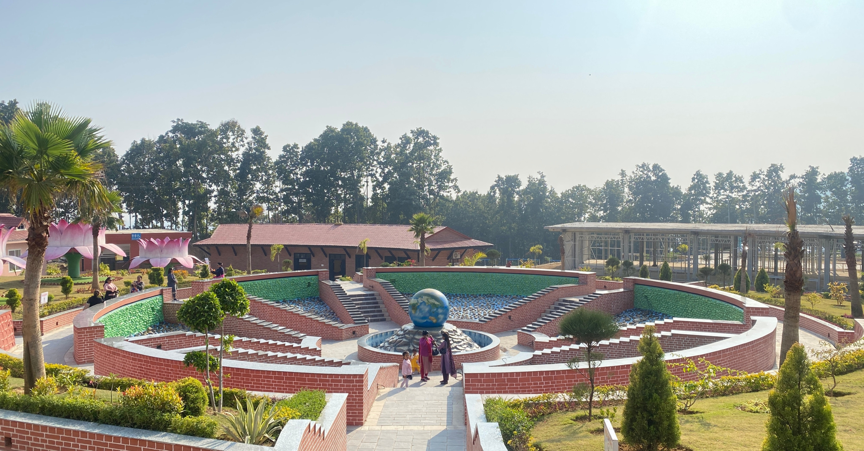 Water Fountain with Revolving Globe
